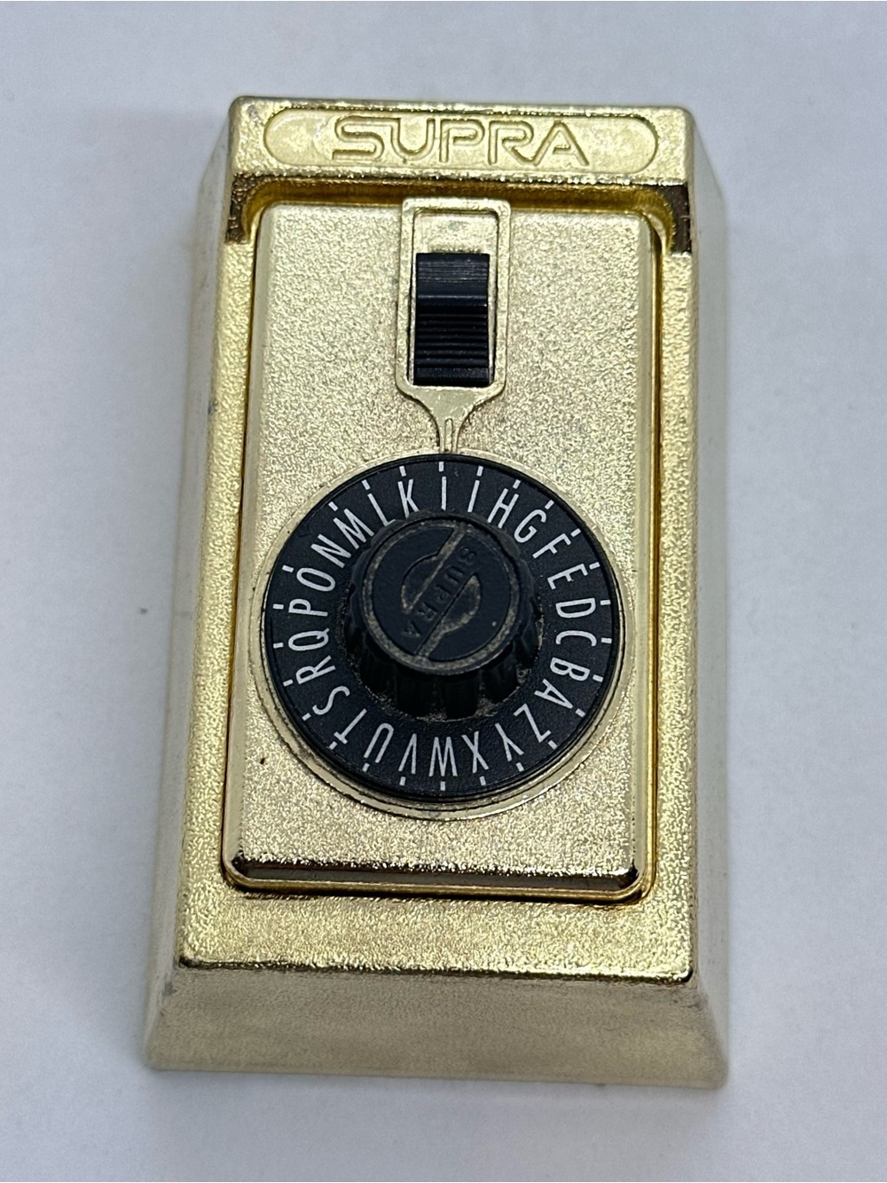 1998 Supra-S StorAKey 5 Key Wall Mount Brass Plated Spin Dial Unlocked Lock Box
